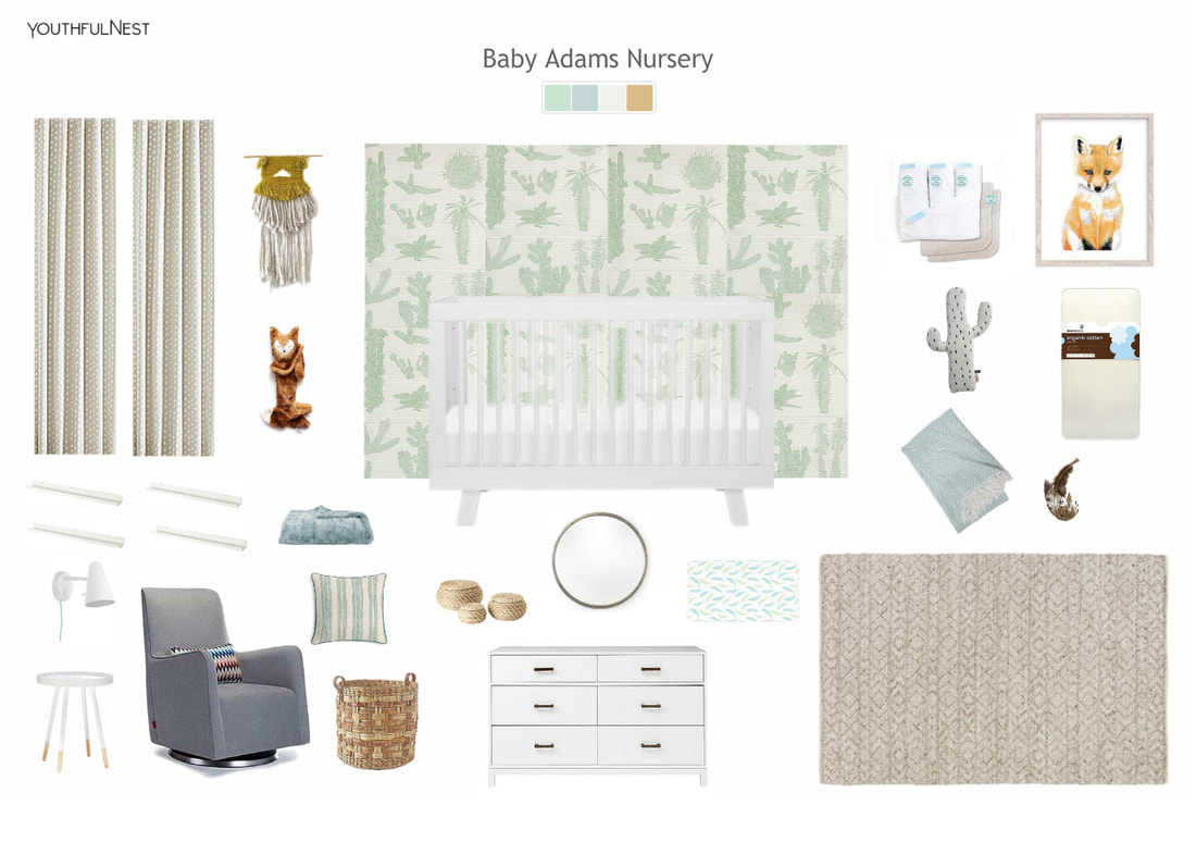 Nursery design and product selection by YouthfulNest