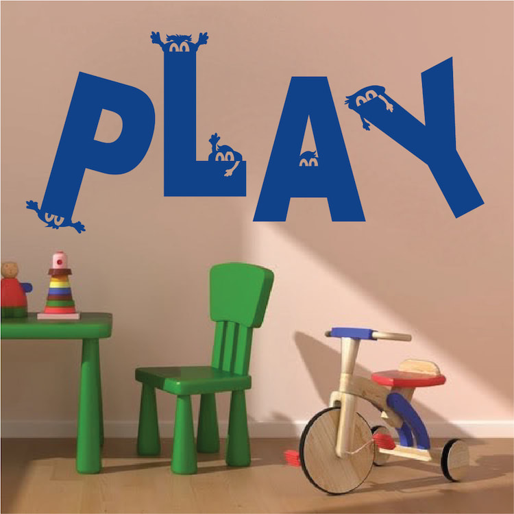 PLAY wall decal etsy