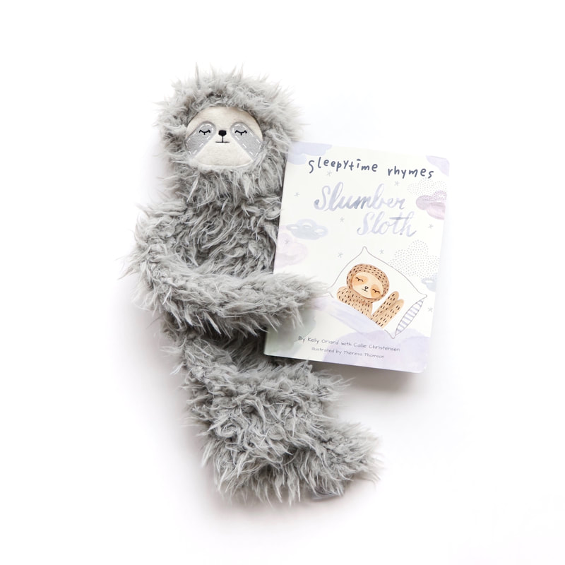 slumberkins sloth doll and book