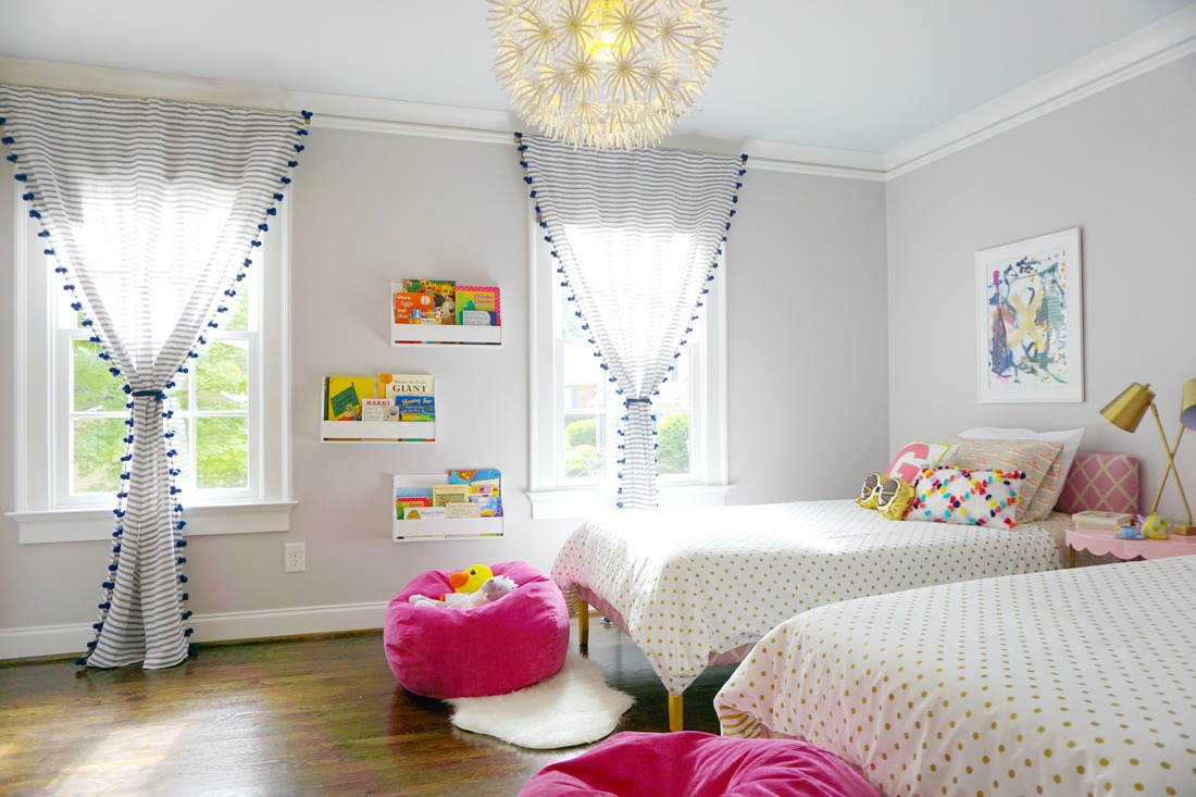 Girl's big kid bedroom makeover on a budget, DIY decor ideas and room reveal