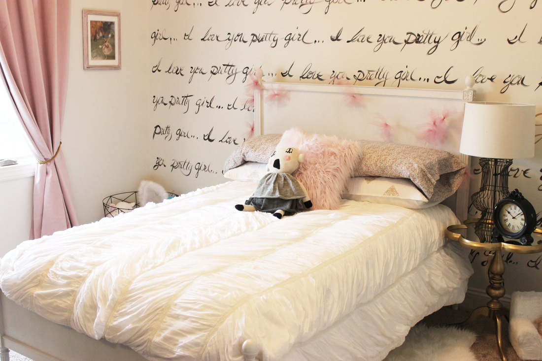 Girly Pink Ballerina Nursery Design makeover on a budget and DIY ideas